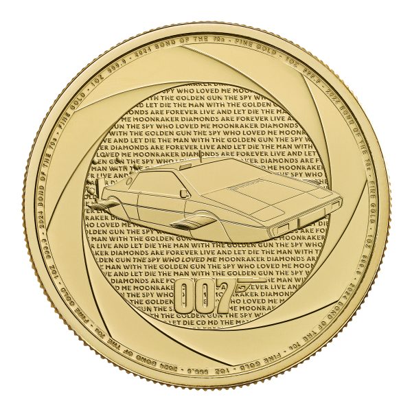 Bond of the 1970s 1oz gold coin