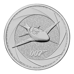 Bond of the 1980s 1oz silver coin