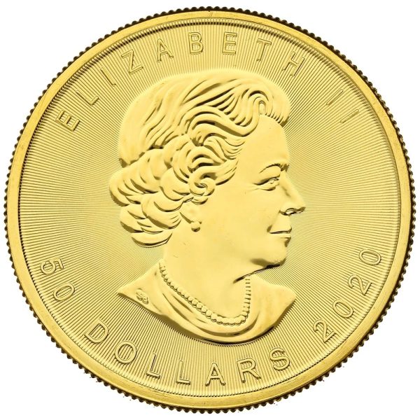 2020 Canadian Maple Leaf 1oz gold coin